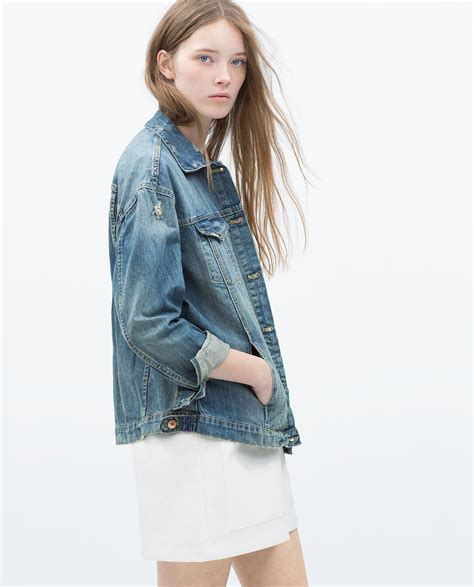 oversized jean jacket zara.